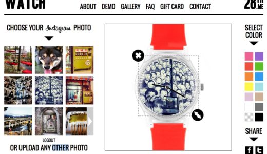 Instagram（インスタグラム）の写真を腕時計の文字盤にできるサービス『instaWATCH』が登場！世界に1つだけの腕時計が作れます！