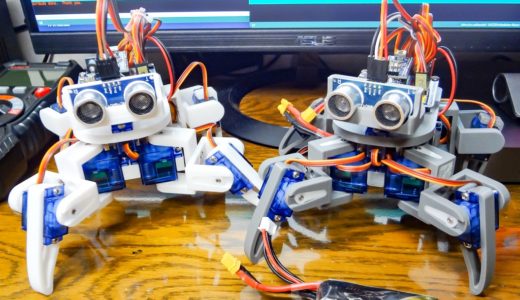 Arduinoで動かす4足歩行ロボット製作ノート！Arduino学習に便利なロボくんなので使って下さい！【STLデータ公開】