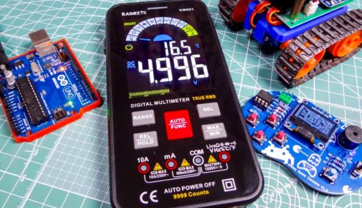 【電子工作】KAIWEETS KM601スマートマルチメーター。大型カラーディスプレイで表示が見やすくオートモード搭載の非常に使いやすい便利なデジタルマルチメーターです！